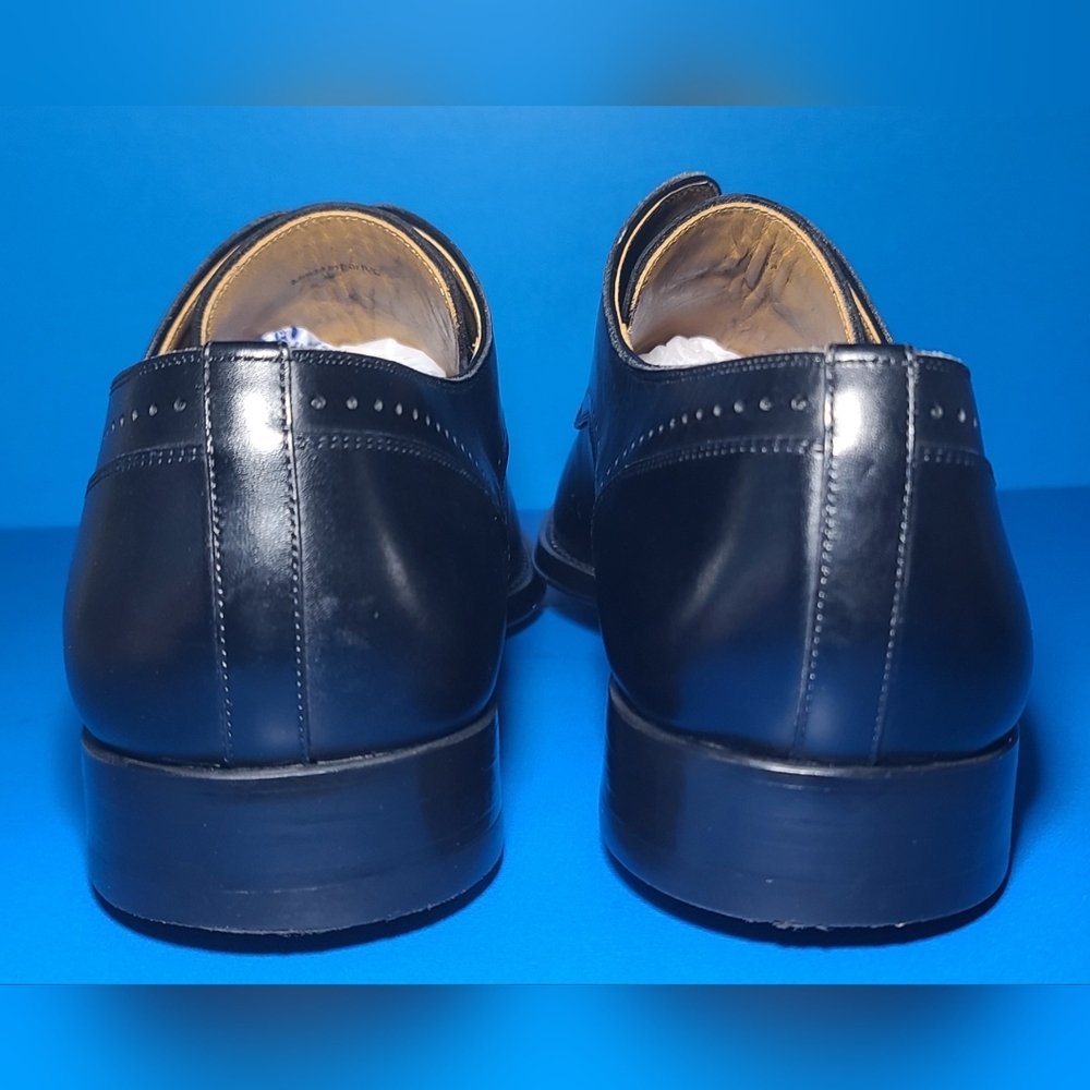 Magnanni Gregorio Derby Brogue Men's Black Leather Dress Shoes Size 12 M US - Picture 13 of 14